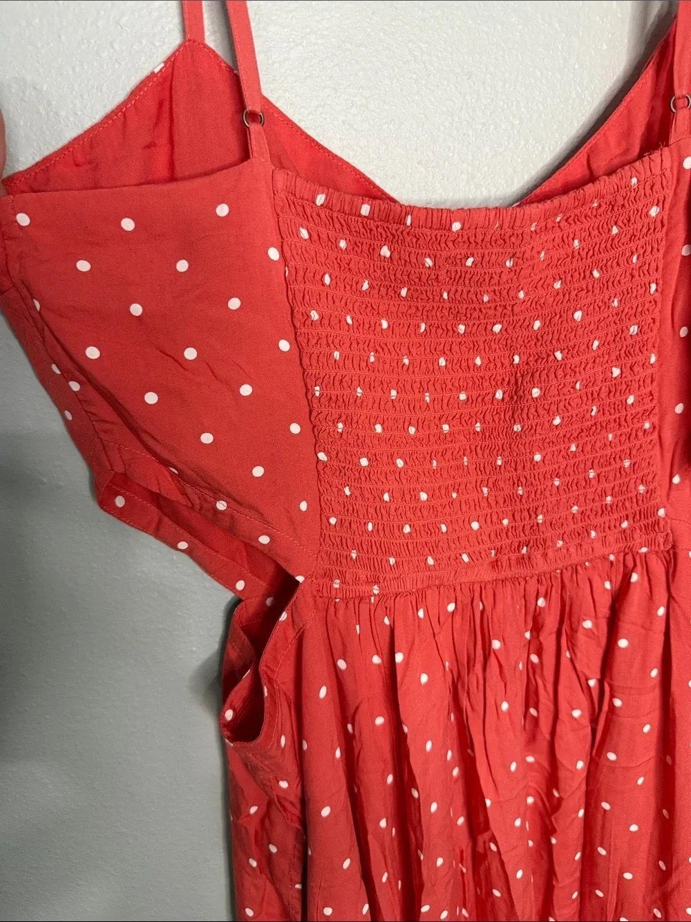 NWT Abercrombie maxi dress Coral Large